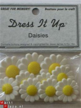 dress it up white daisies - 1
