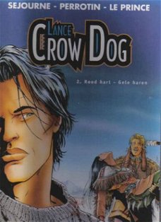 Lance Crow Dog 2 Rood hart - gele haren hardcover