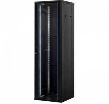 19inch serverkast patchkast 27U glazen deur BxDxH 600x600x1400mm - 1