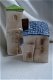 spaarpotten serie 2 oude spaarpotten keramiek en kunsstof poes in mandje italiaanse huisjes kerami - 2 - Thumbnail