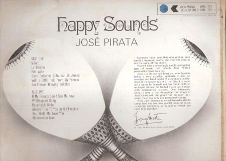 Jose Pirata -Happy Sounds- Zuid Amerikaans/Brazilie jaren 60 - 2