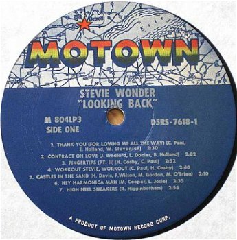 Stevie Wonder– Looking Back – Motown – 1977 Drie LP-set - 5