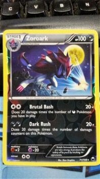 Zoroark 71/108 Rare (reverse) BW Dark Explorers - 1