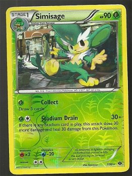 Simisage 7/99 Rare (reverse) BW Next Destinies - 1