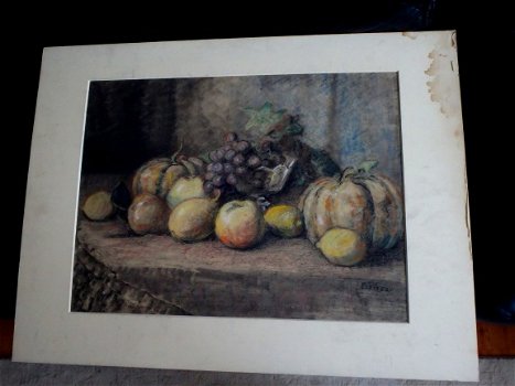 Fruitstilleven met pompoenen - Georg Pletser 1871-1942 - 1