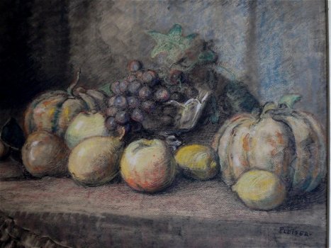 Fruitstilleven met pompoenen - Georg Pletser 1871-1942 - 2