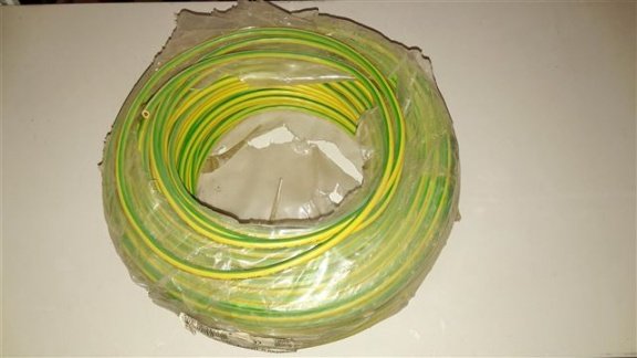 100 mtr 10 kwadraad kabel geel/groen - 1