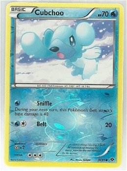 Cubchoo 36/99 (reverse) BW Next Destinies - 1