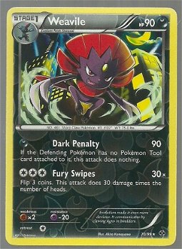 Weavile 70/99 Rare (reverse) BW Next Destinies - 1