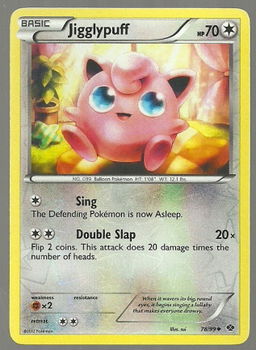 Wigglytuff 79/99 Rare (reverse) BW Next Destinies - 1