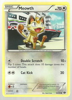 Meowth 80/99 BW Next Destinies - 1