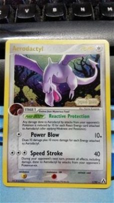 Aerodactyl 1/92 holo (reverse) Ex Legend Maker