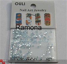 200 1mm  NAIL ART PAARS Rhinestones Strass Steentjes PURPLE