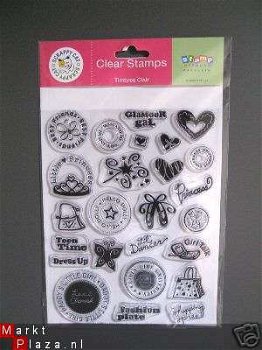 SCRAPPY CAT clear stamps all girl - 1