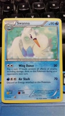 Swanna  27/98 Rare  BW Emerging Powers