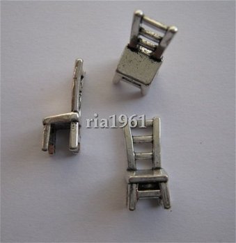 bedeltje/charm inboedel : stoeltje - 16x6x8 mm - 1