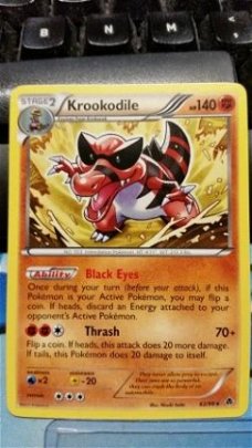 Krookodile  62/98 Rare BW Emerging Powers