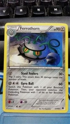 Ferrothorn  72/98 Rare BW Emerging Powers