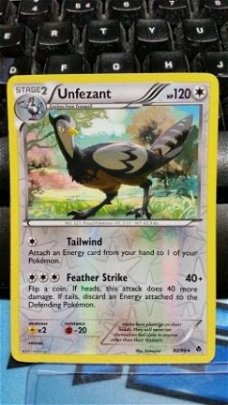 Unfezant  82/98 Rare (reverse) BW Emerging Powers