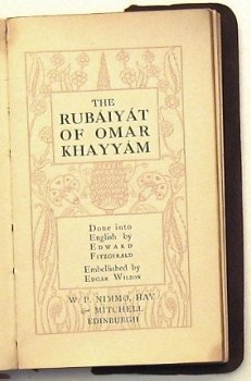 Rubaiyat (c1910) Omar Khayyam Limp Suede Binding Wilson ill. - 2