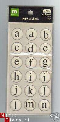 MAKING MEMORIES page pebbles alfabet