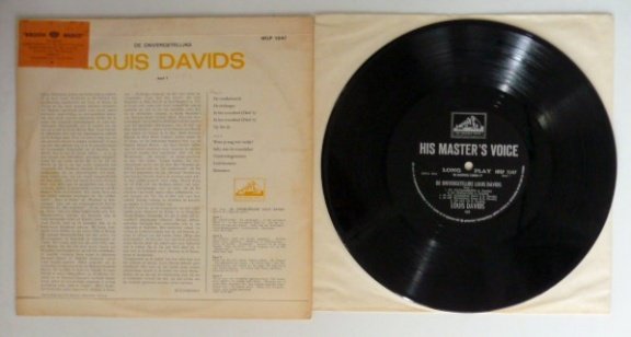 LP 10 inch: Louis Davids - De Onvergetelijke (HMV) - 2