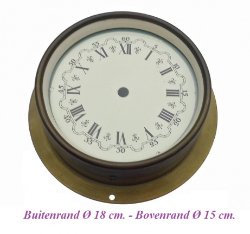 Scheepsklok onderdeel = Geen uurwerk = 28928