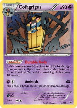 Cofagrigus 47/101 Rare BW Noble Victories - 1