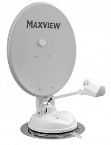 maxview twister, 65 centimeter twin schotel voor camper