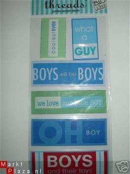 ME & MY BIG IDEAS jumbo woven labels boy - 1