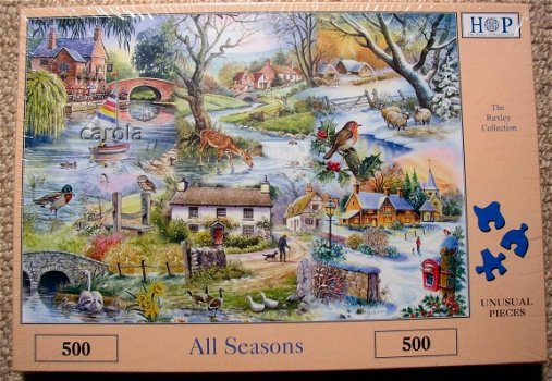 House of Puzzles - All Seasons - 500 Stukjes Nieuw - 2