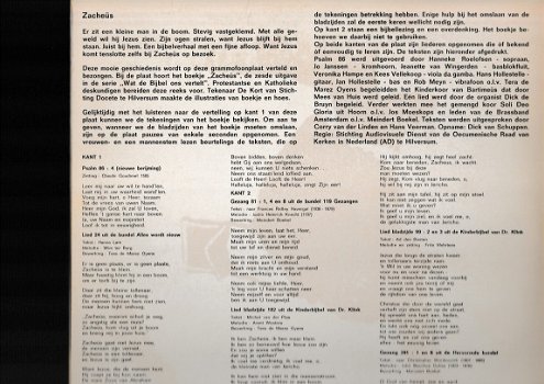 Serie 'Wat de Bijbel Ons Vertelt' Zacheus, Kana, Bartimeus - uitgave NBG - Vinyl LP 25 cm - 6