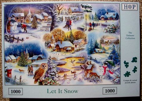 House of Puzzles - Let It Snow - 1000 Stukjes Nieuw - 2