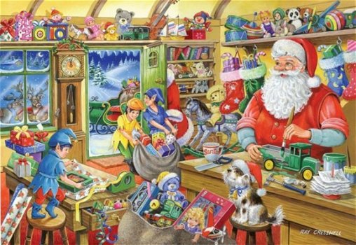House of Puzzles - Santa's Workshop - 1000 Stukjes Nieuw - 1