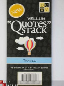 DCWV vellum quote stack travel 2 - 1