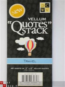 DCWV vellum quote stack travel 2