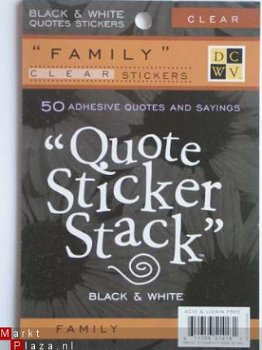 DCWV clearsticker quote stack family - 1