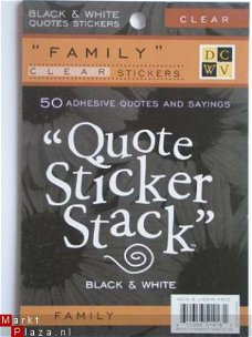 DCWV clearsticker quote stack family