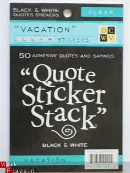 DCWV clearsticker quote stack vacation - 1