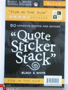 DCWV clearsticker quote stack fun in the sun