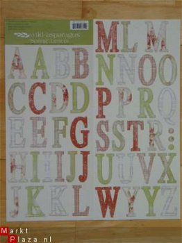 cardstock alfabet spring - 1