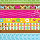 NIEUW Paper Stack Blossoms & Butterflies 48 vel DCWV 8X8