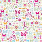 NIEUW Paper Stack Blossoms & Butterflies 48 vel DCWV 8X8