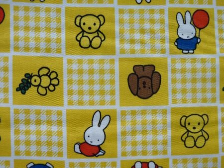 ** Quilt block / knutsellapje Nijntje patchwork geel - 2