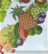 borduurpatroon 4056 rond tafelkleed met exotische vruchten - 1 - Thumbnail
