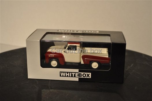 Chevrolet 3100 wit/rood 1:43 Whitebox - 4