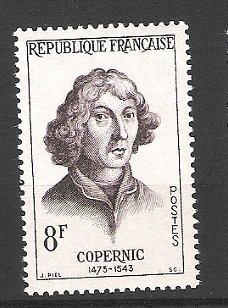 Frankrijk 1957 Copernicus postfris