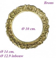 === Kolompendule ring = brons = oud = 26344