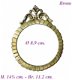 === Franse pendule front = brons = oud === 25791 - 1 - Thumbnail