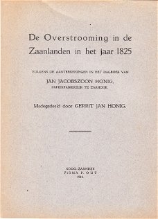 De overstrooming in de Zaanlanden in het jaar 1825, Honig